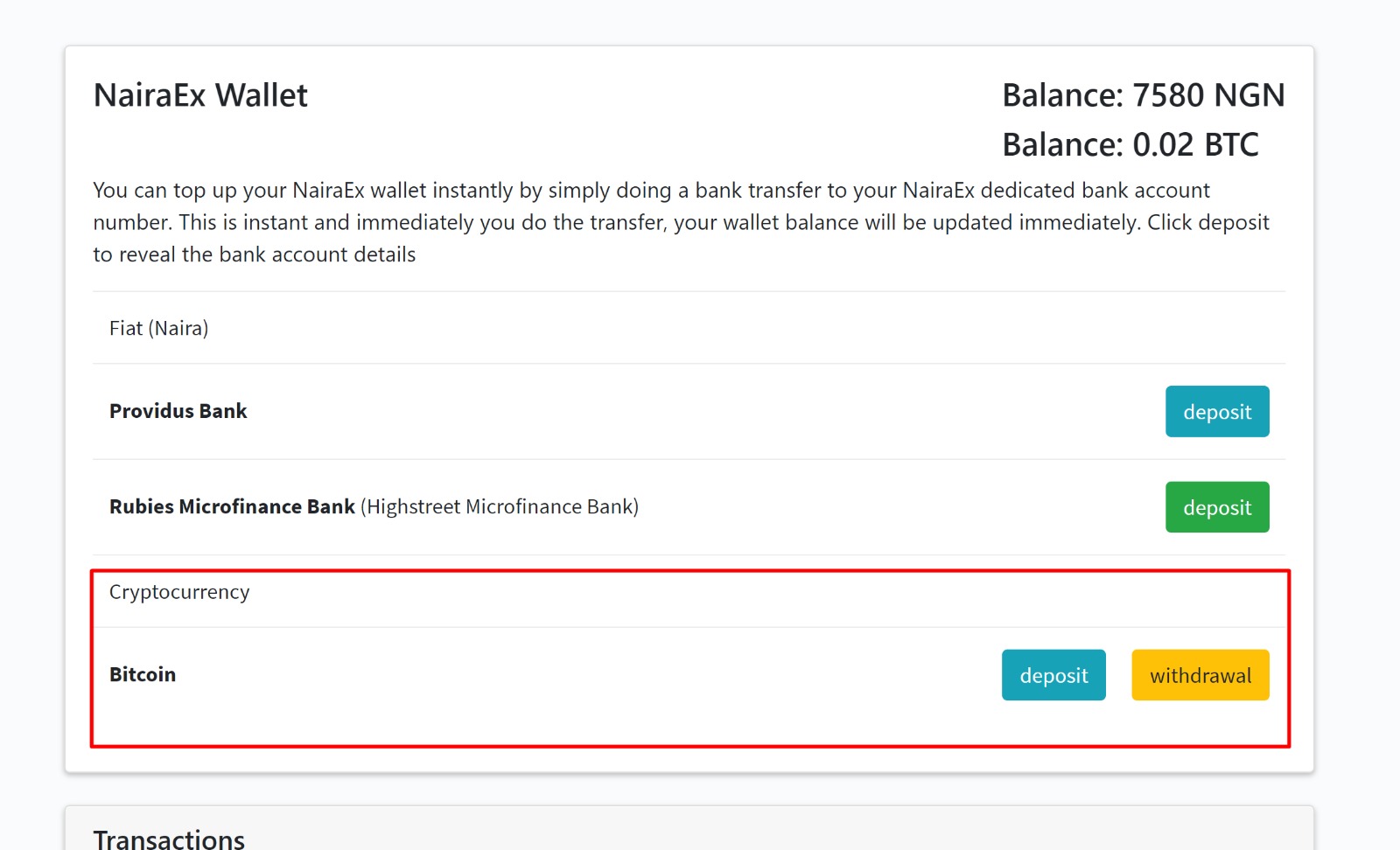 Trading Cryptocurrency With NairaEx's Bitcoin Wallet ...